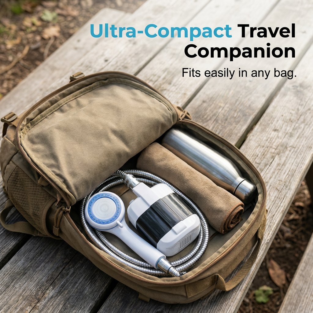 ✨Exclusive Offer🚿 Stay Fresh Outdoors💥 Portable Camping Shower with Adjustable Flow – For Easy & Convenient Outdoor Cleaning!