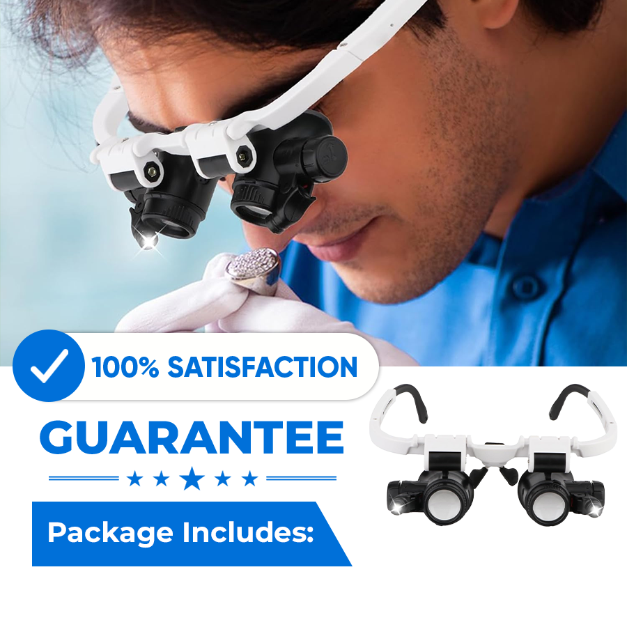 🔥 Last Day 50% OFF 🔥8X/15X/23X LED Headband Magnifying Glass