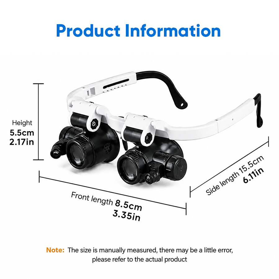 🔥 Last Day 50% OFF 🔥8X/15X/23X LED Headband Magnifying Glass