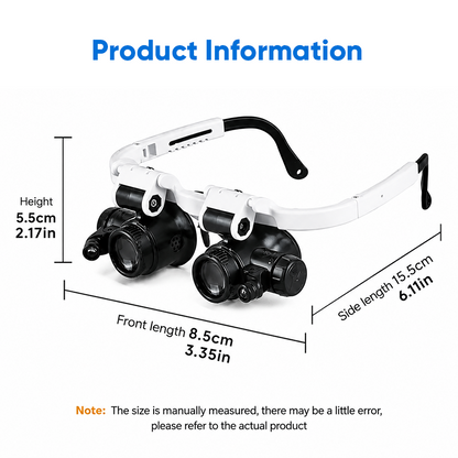 🔥 Last Day 50% OFF 🔥8X/15X/23X LED Headband Magnifying Glass