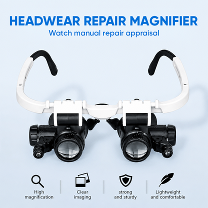 🔥 Last Day 50% OFF 🔥8X/15X/23X LED Headband Magnifying Glass
