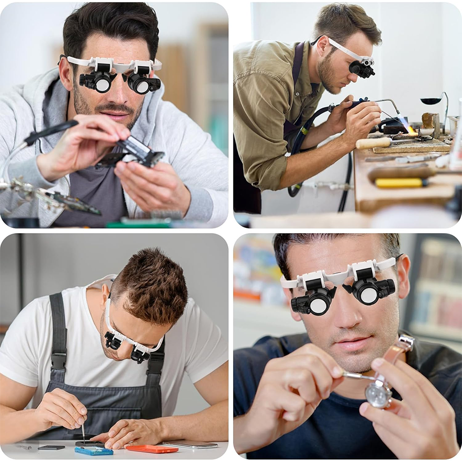 🔥 Last Day 50% OFF 🔥8X/15X/23X LED Headband Magnifying Glass