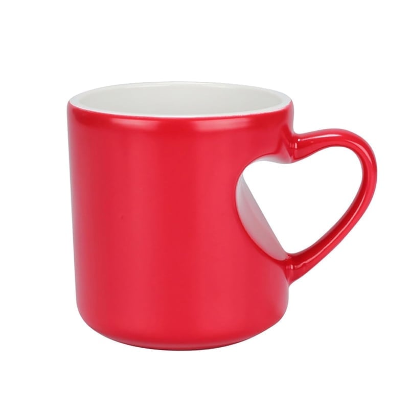 Heart-Shaped Color Changing Magic Ceramic Mug