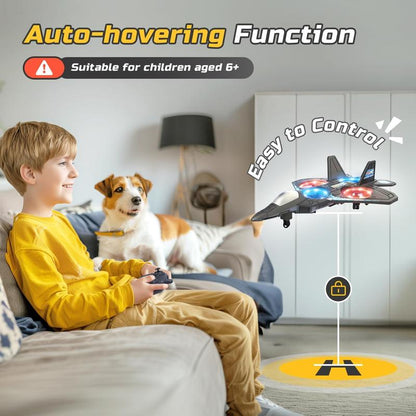 ✈️Kids RC flying toy, durable EVA foam fighter jet with multiple flying modes