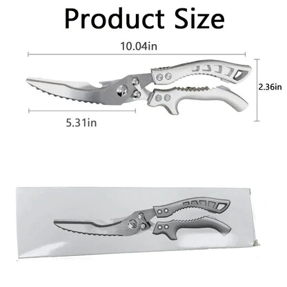 Stainless Steel Bone-Cut Kitchen Scissors