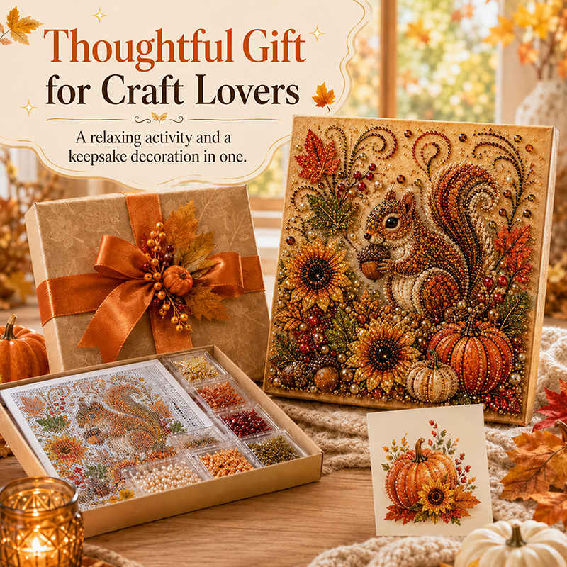 🔥 Last Day 49% OFF - 🍂💎 Autumn Pearl Painting Kit – Relaxing DIY Craft to Create Sparkling Fall Artwork 🖌️