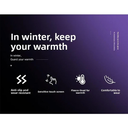 Tiktrove -Outdoor Winter Gloves Touchscreen Windproof Full-Finger Gloves