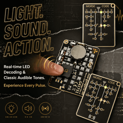🔥Last Day 49% Off - 📟 Morse Code Trainer Card Pro (LED Edition)