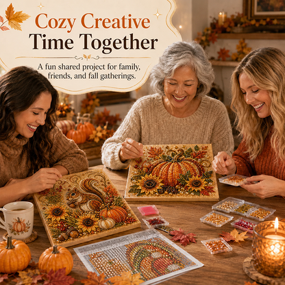 🔥 Last Day 49% OFF - 🍂💎 Autumn Pearl Painting Kit – Relaxing DIY Craft to Create Sparkling Fall Artwork 🖌️