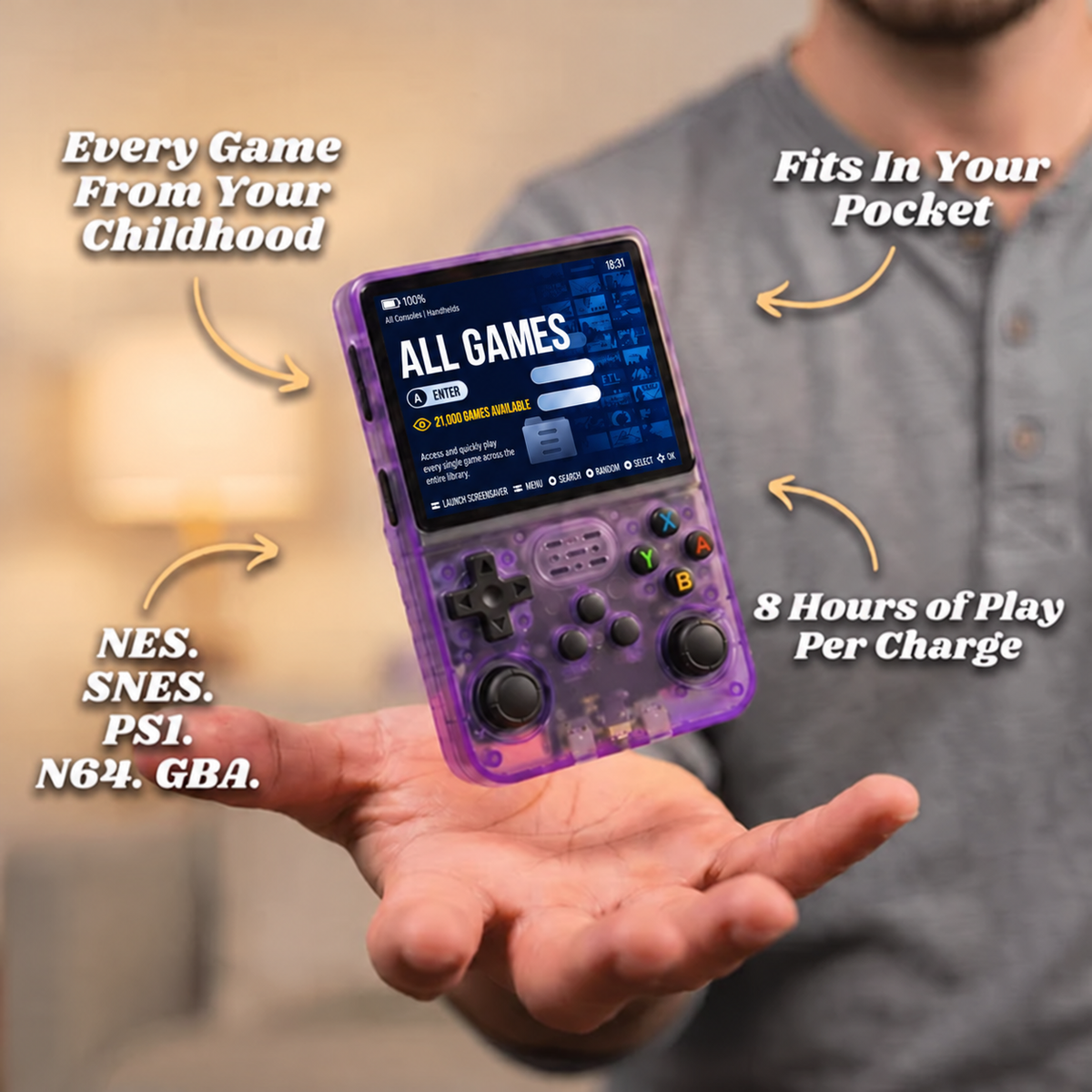 Ausbs Pro 2.0 — R36S Retro Handheld Console