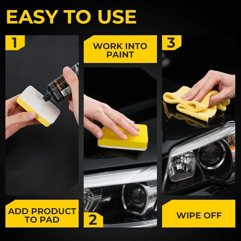 Premium Car Scratch Removal Wax, 2026 Scratch Repair Paste Kit for Vehicles, Includes Wipe & Sponge