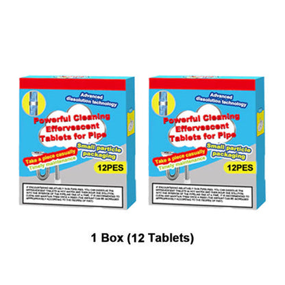 🔥50% OFF ❤️Powerful Cleaning Effervescent Tablets for Pipe, Fast Dissolve Hair Grease Clogs, Deodorizing Antibacterial Pipe Cleaner for Sink Toilet Floor Drain
