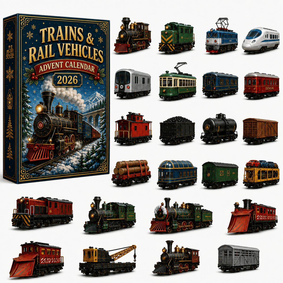 🚂Trains & Rail Vehicles Advent Calendar 2026