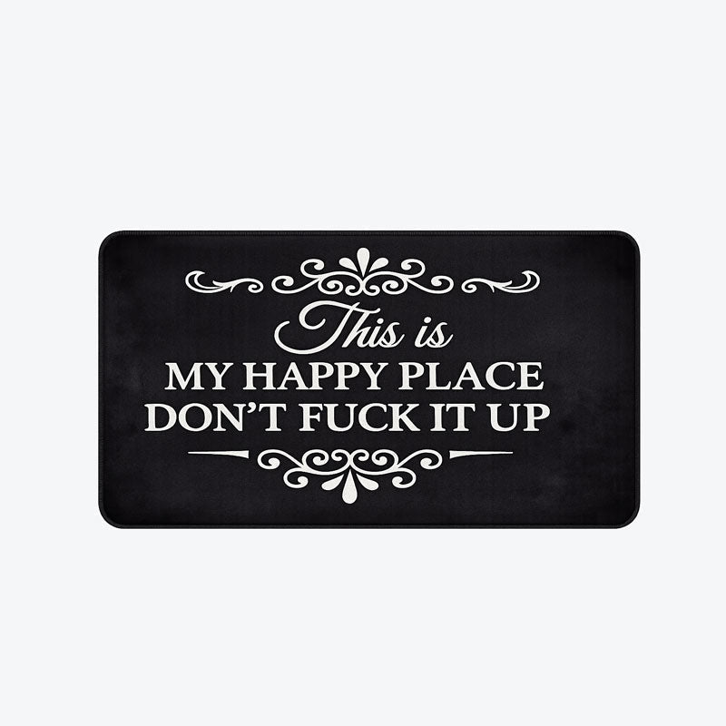 “This Is My Happy Place” Doormat