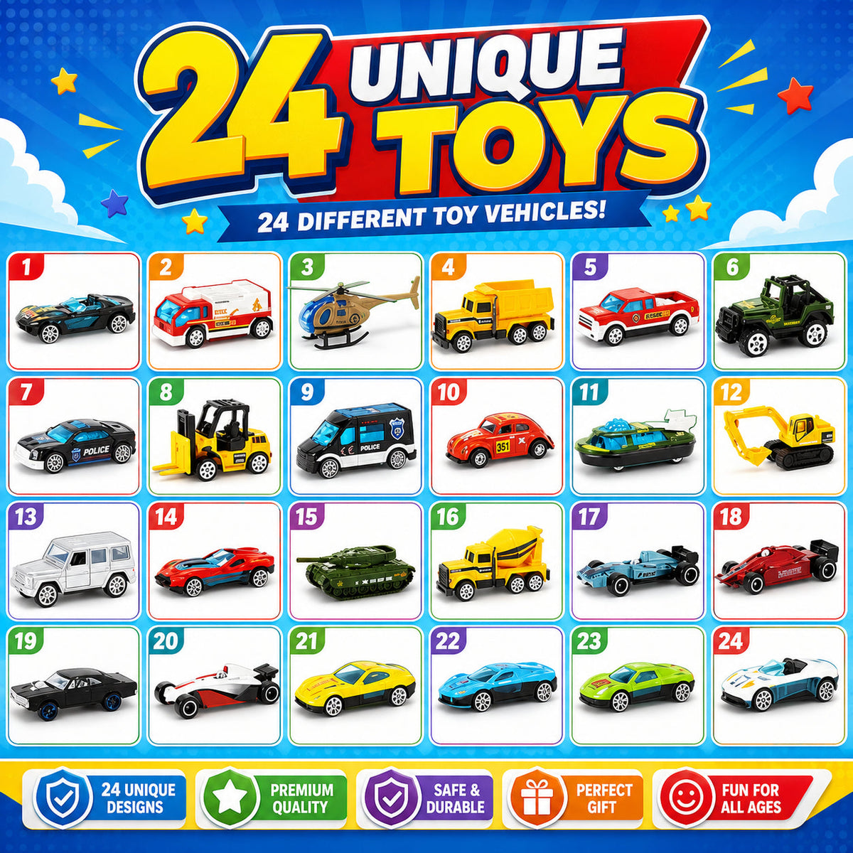 🔥 2026 Christmas Car Advent Calendar – 24 Surprises Before Christmas