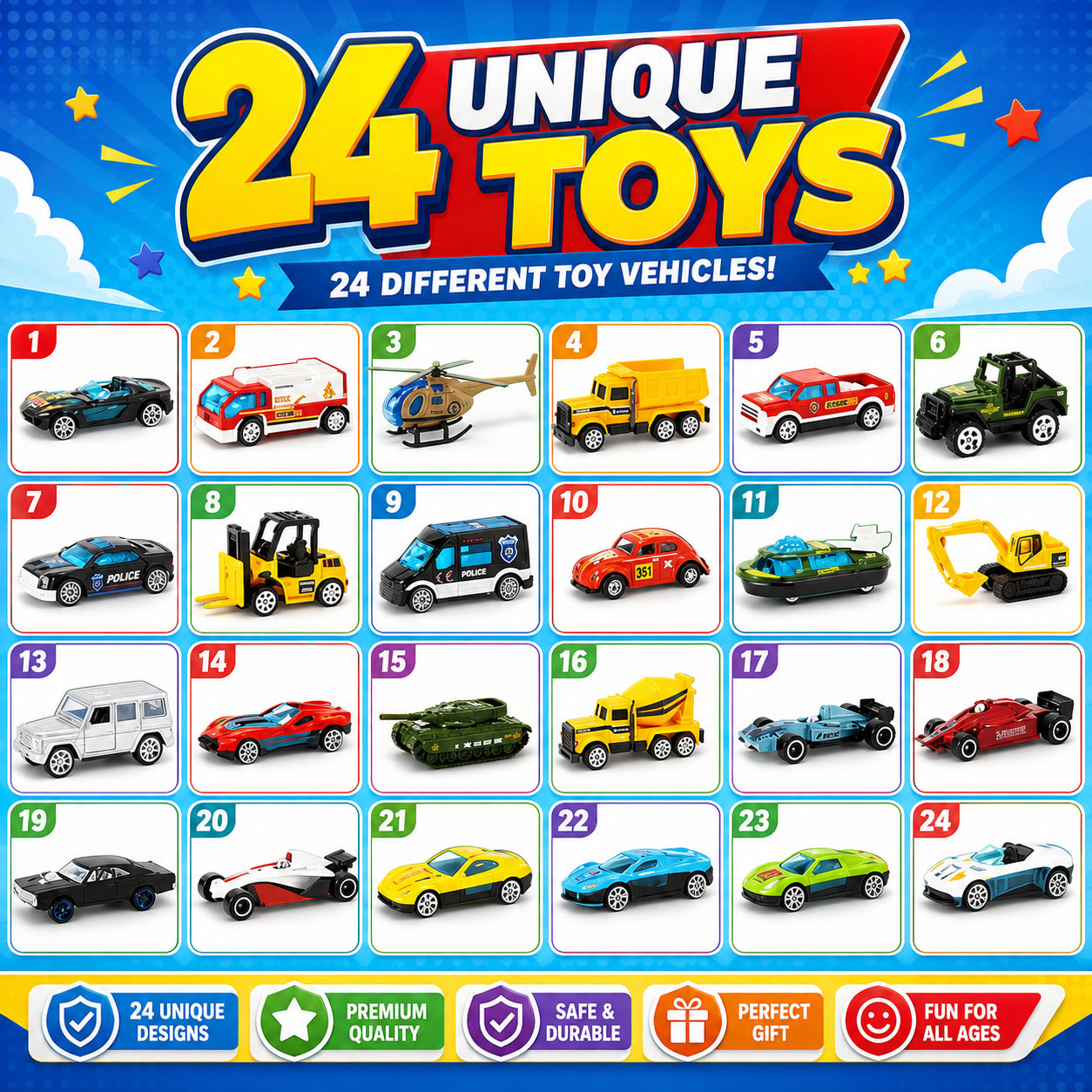 🔥 2026 Christmas Car Advent Calendar – 24 Surprises Before Christmas