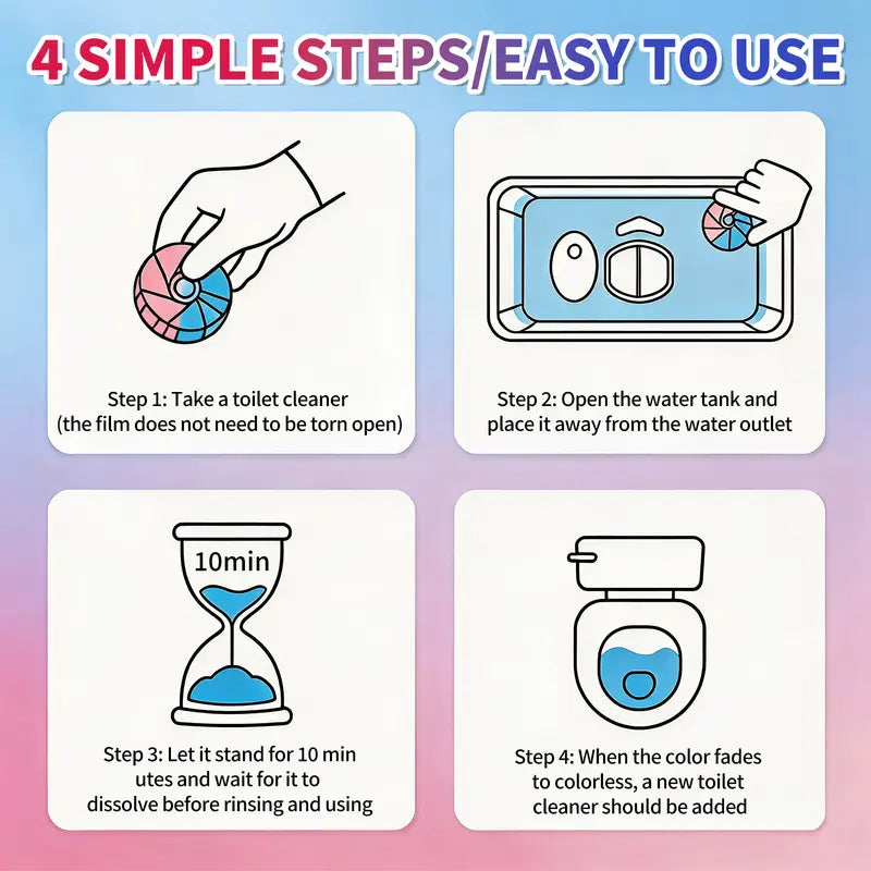⏳Today Only: 50% Off⏰Dual-Color Toilet Cleaning Agent