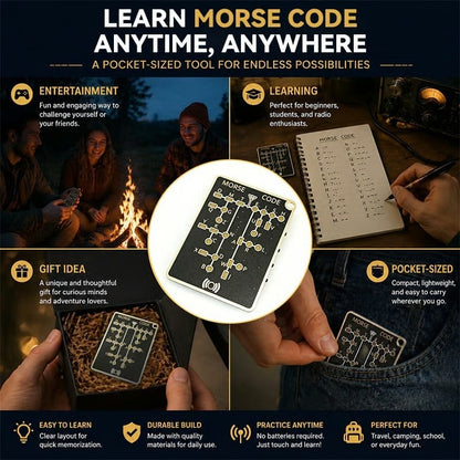 🔥Last Day 49% Off - 📟 Morse Code Trainer Card Pro (LED Edition)