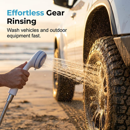 ✨Exclusive Offer🚿 Stay Fresh Outdoors💥 Portable Camping Shower with Adjustable Flow – For Easy & Convenient Outdoor Cleaning!