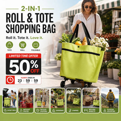 🔥HOT SALE 49% OFF🔥Foldable 2-in-1 Shopping Bag