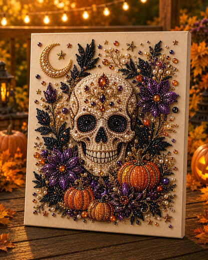 🔥 Last Day 49% OFF – 👻✨ Halloween Pearl Art DIY Kit – Turn Tiny Pearls into Spooky-Cute Magic
