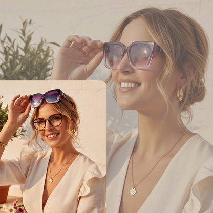 🕶️ Polarized Fit Over Sunglasses for Women – UV400 Protection Floral Frame Wear Over Prescription Glasses