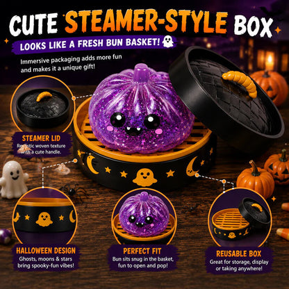 🔥 50% OFF TODAY 🎃 Halloween Steamed Bun Squishy Mystery Box Toy