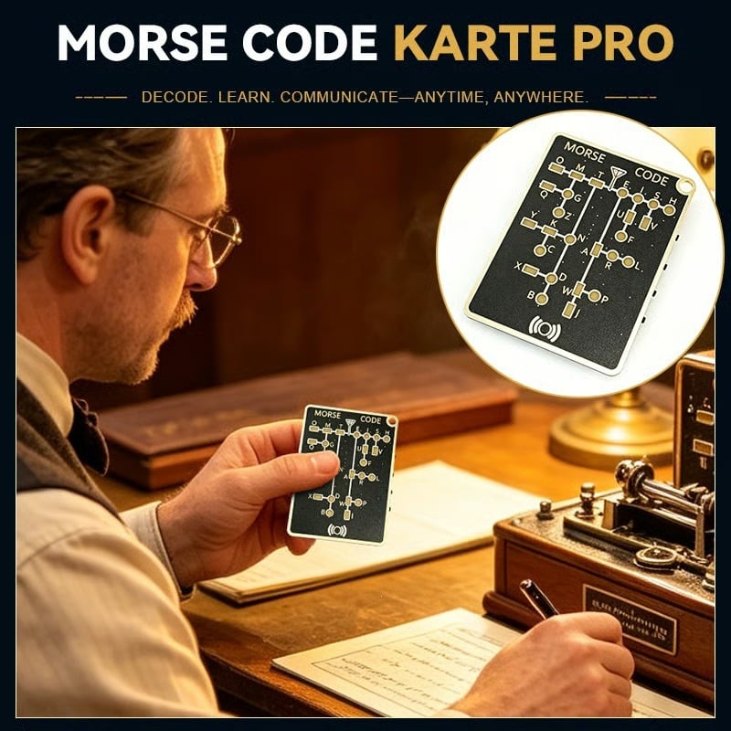 🔥Last Day 49% Off - 📟 Morse Code Trainer Card Pro (LED Edition)