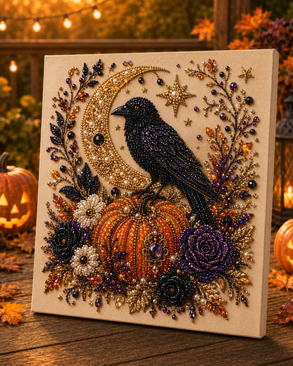 🔥 Last Day 49% OFF – 👻✨ Halloween Pearl Art DIY Kit – Turn Tiny Pearls into Spooky-Cute Magic