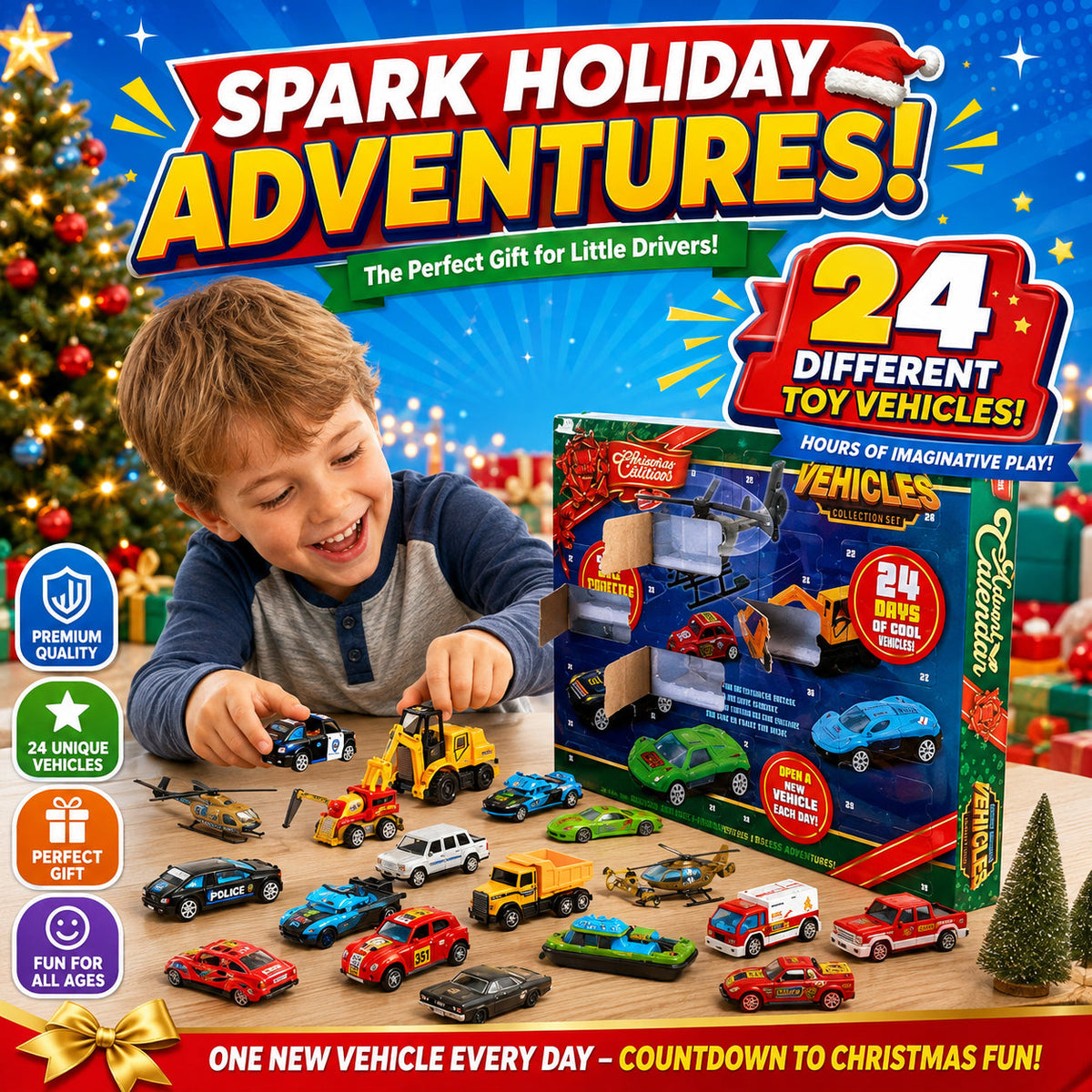 🔥 2026 Christmas Car Advent Calendar – 24 Surprises Before Christmas
