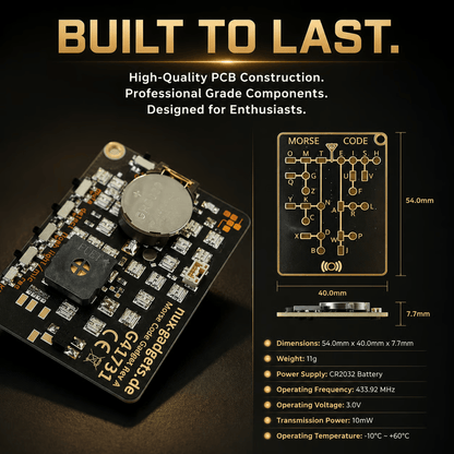 🔥Last Day 49% Off - 📟 Morse Code Trainer Card Pro (LED Edition)