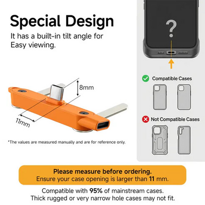 Type-C Fast Charging Cable With Detatchable Stand