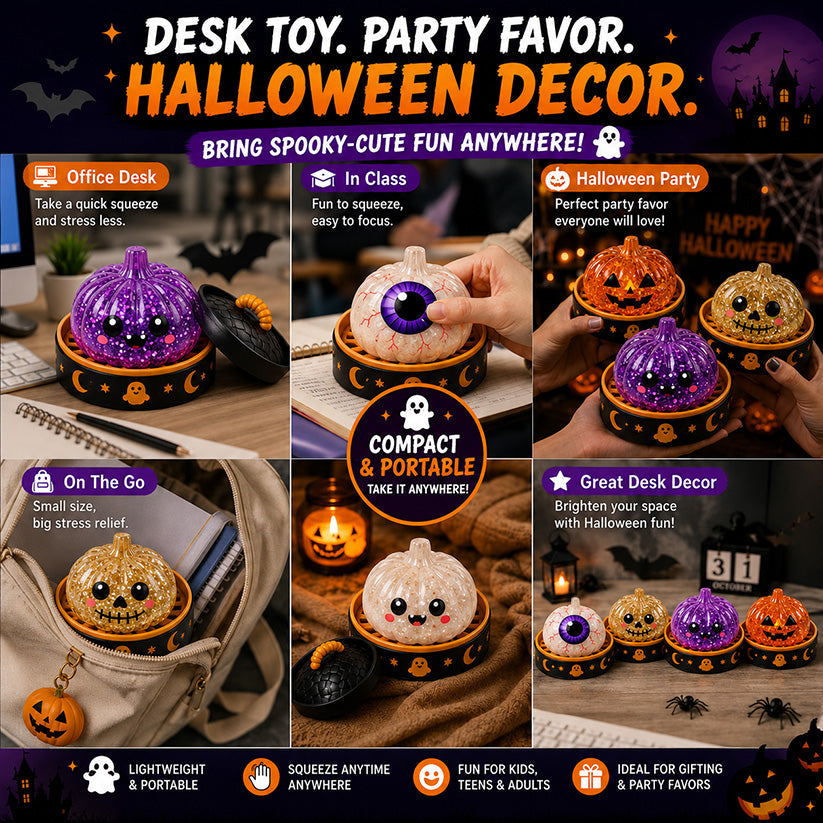 🔥 50% OFF TODAY 🎃 Halloween Steamed Bun Squishy Mystery Box Toy