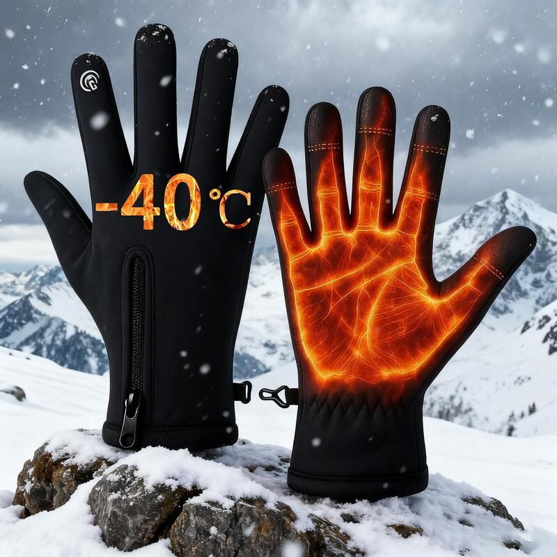 Tiktrove -Outdoor Winter Gloves Touchscreen Windproof Full-Finger Gloves