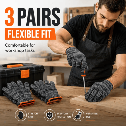 🧤Gardening Gloves for Men & Women– Breathable Stretch Work Gloves with Reinforced Grip | Multi-Purpose Yard, DIY & Workshop Protection Gloves