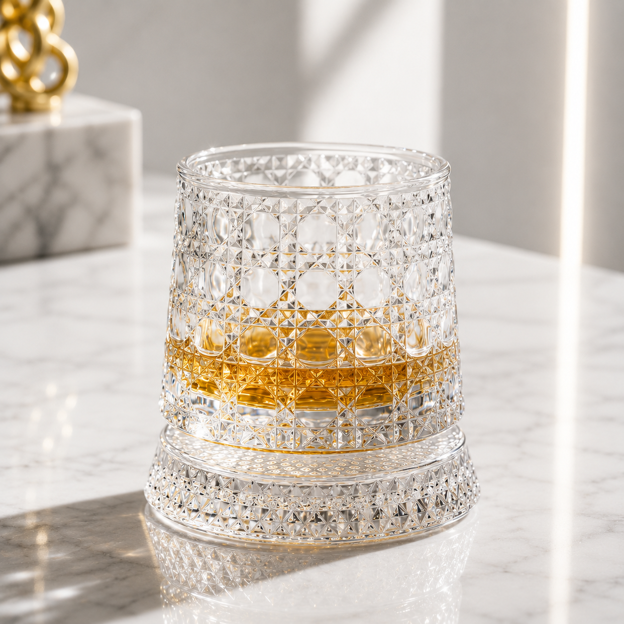 Rotating Whiskey Glass
