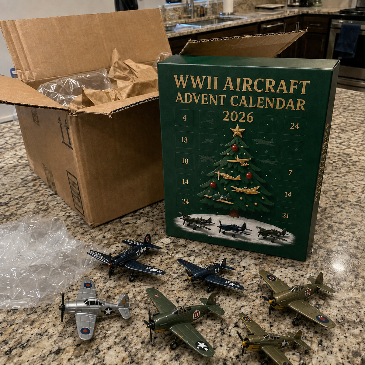 2026 Aircraft Advent Calendar World War II Plane