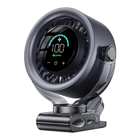 4000mAh Rechargeable Portable Clip On Fan with 100 Speed Control & 360° Rotation