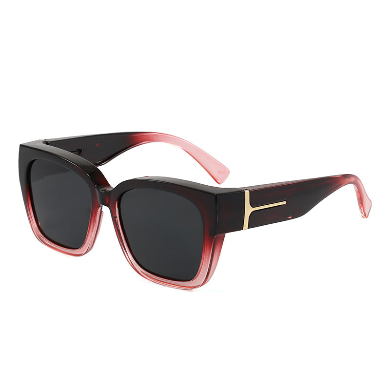 🕶️ Polarized Fit Over Sunglasses for Women – UV400 Protection Floral Frame Wear Over Prescription Glasses