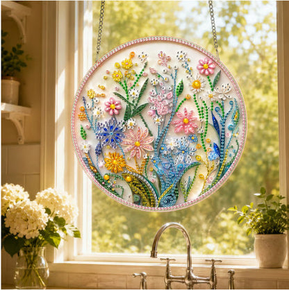 💥LAST DAY 50% OFF - Hummingbird Diamond Art Hanging Ornament Kit – Sparkling DIY Window Ornament 🐦✨