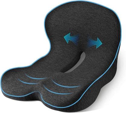🛡️ LIMITED-TIME 50% OFF! 🚗 Non-Slip Memory Foam Seat Cushion for Car & Office – Ergonomic Pain Relief, Universal Fit, Breathable Mesh ✨