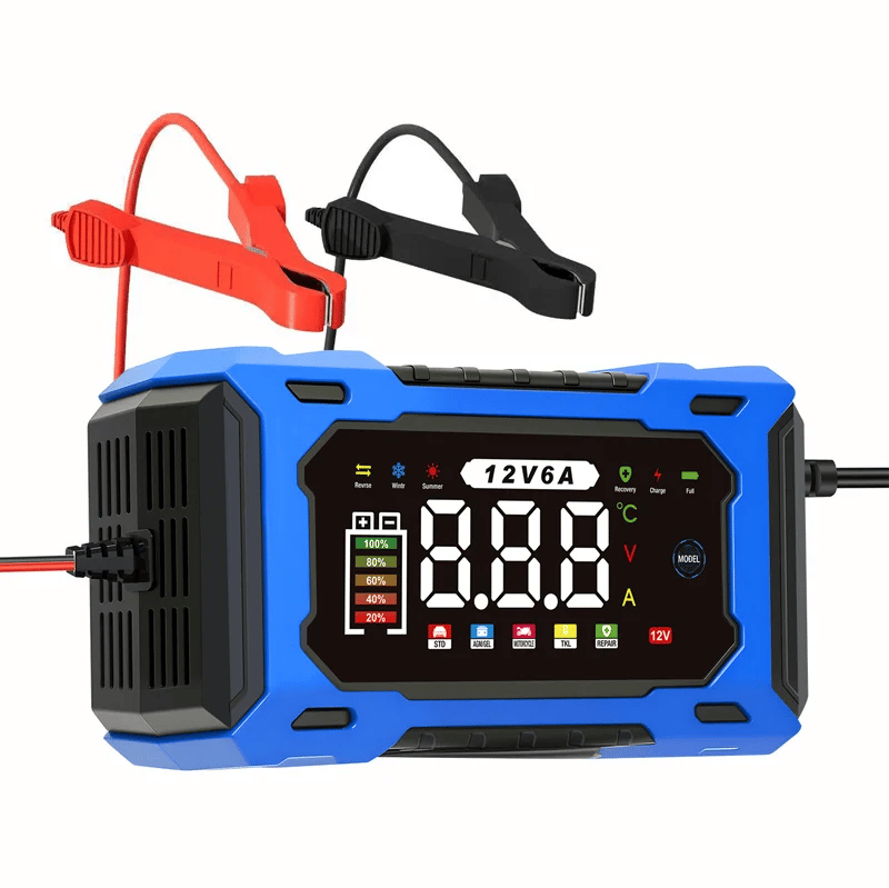 ⏳⏳Time-Limited Special⏰12V 6A Smart Car Battery Charger , Auto Maintain & Desulfation