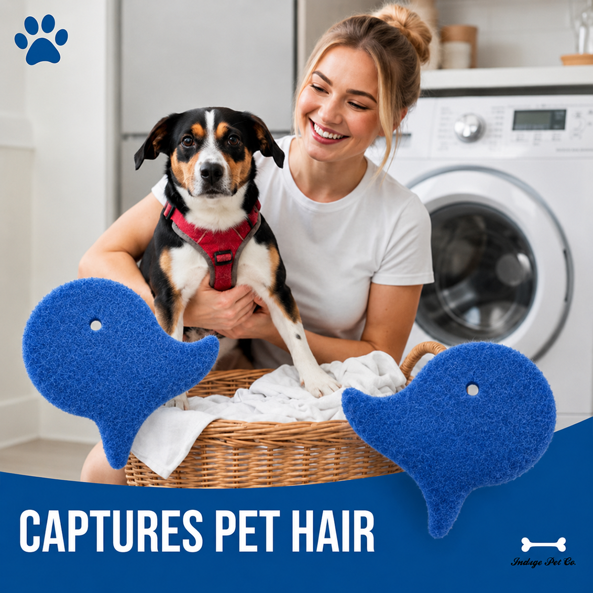 💦 Laundry Pet Hair Removal Fish - 5 Pack