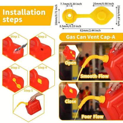 Replacement Gas Can Spout With Flexible Nozzle