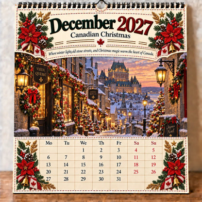 🔥LAST DAY 50% OFF - 🇨🇦🍁 2027 Canada 160th Anniversary Wall Calendar 🍁🇨🇦