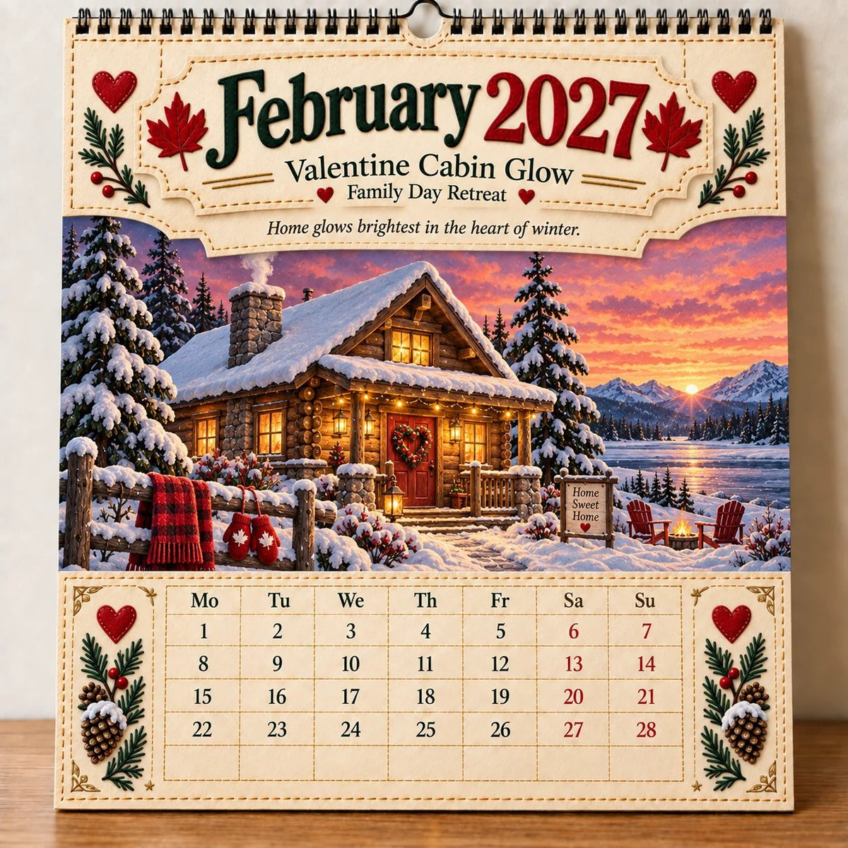 🔥LAST DAY 50% OFF - 🇨🇦🍁 2027 Canada 160th Anniversary Wall Calendar 🍁🇨🇦