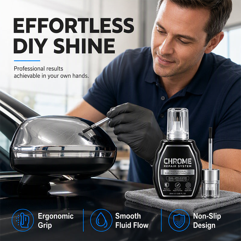 DIY chrome restoration liquid applicator