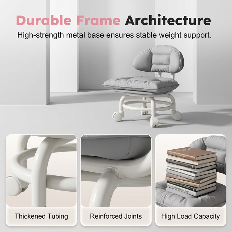 📢📢50% OFF !! ⏰Rolling Low Stool with Backrest⚙️🪑