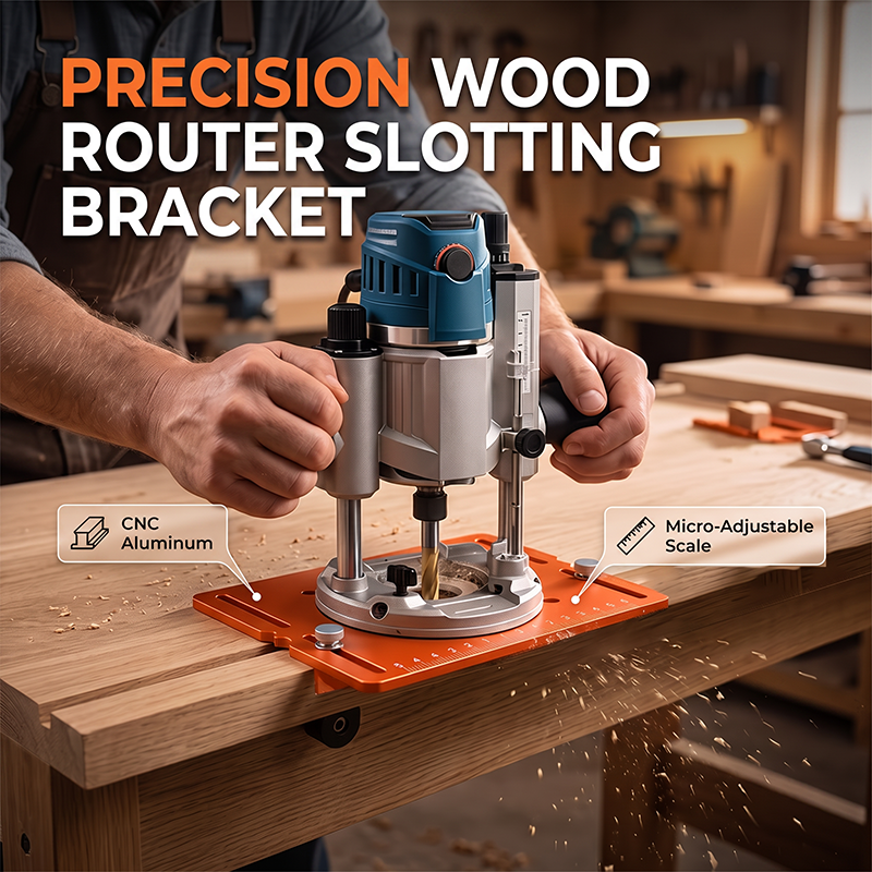 ausbs Precision Wood Router Slotting Guide Bracket