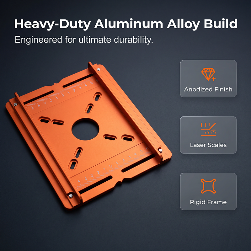 ausbs Precision Wood Router Slotting Guide Bracket